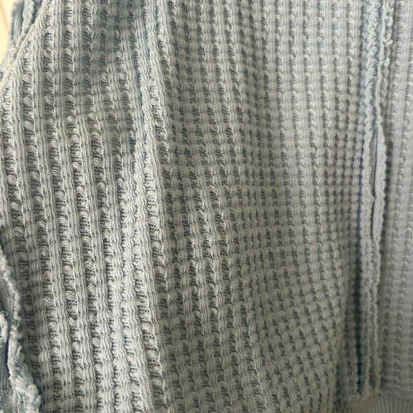 Aerie Blue Waffle Sweater - Picture 3 of 3